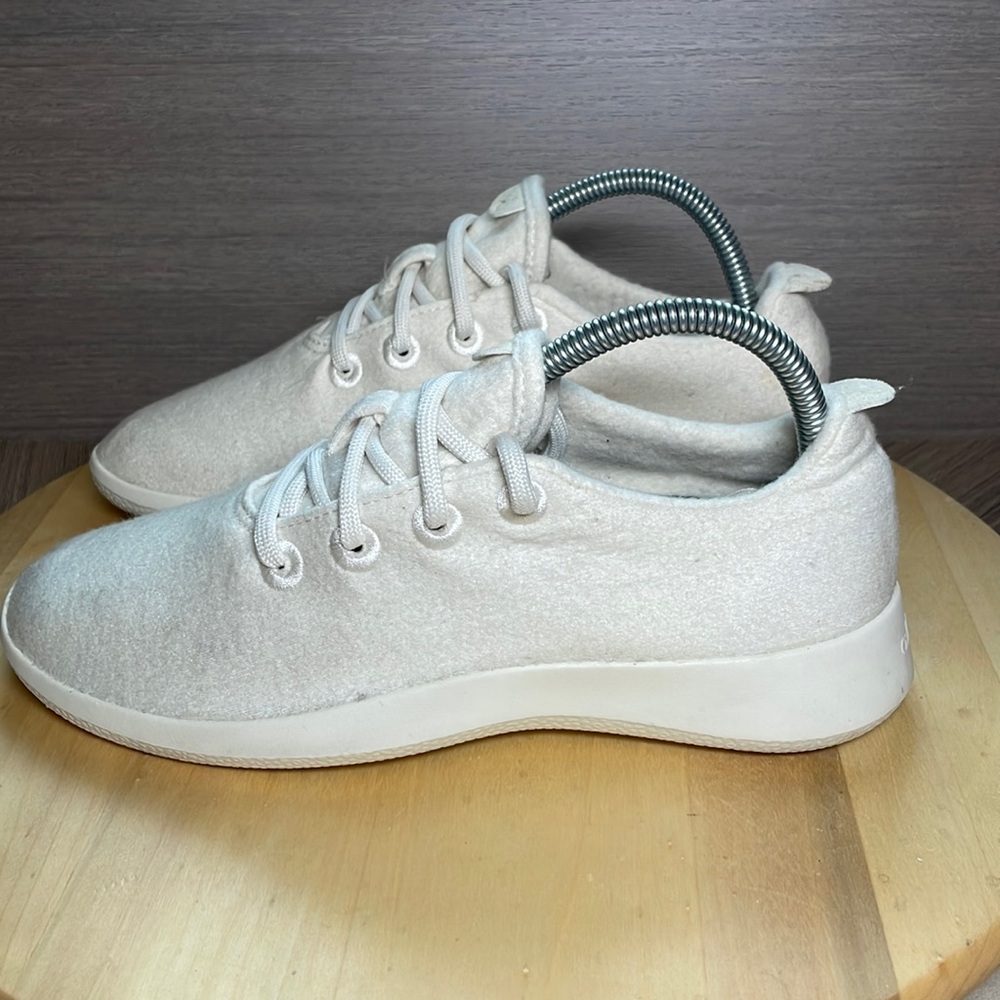 Allbirds Wool Runners Shoes Women's Size W8 White Cream